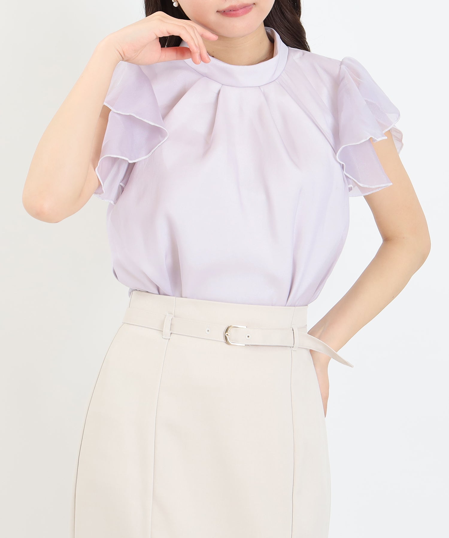 ラベンダー　model:156cm  着用サイズ：M