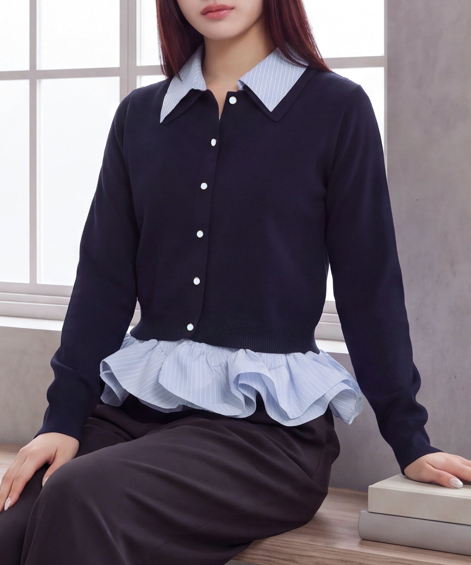 NEW】(先行入荷)【300/365ニット】取り外しマルチウェイシャツ