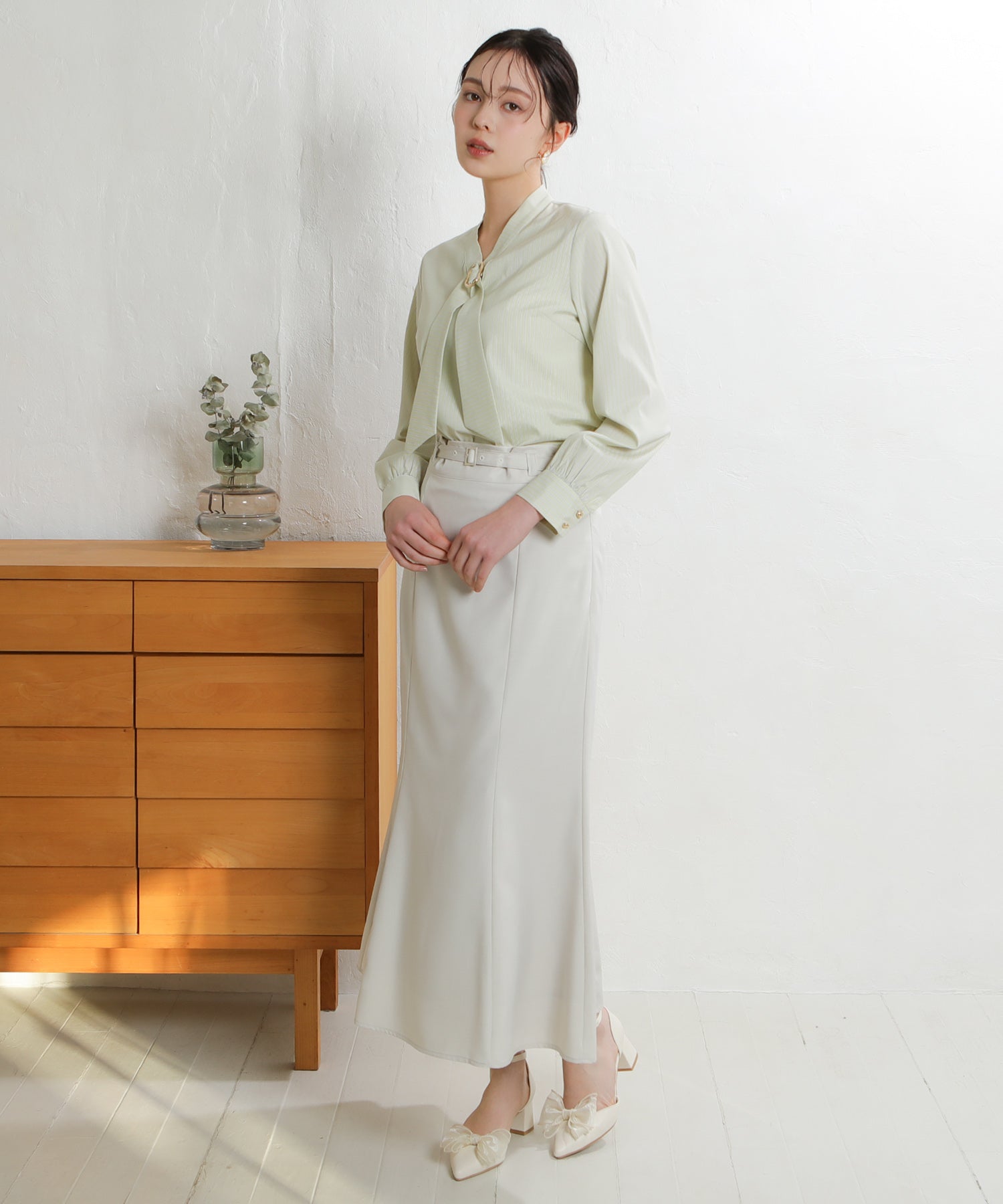 ベージュ　model：171　着用サイズ：M